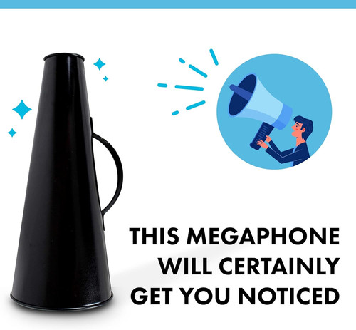 Vintage metal megaphone - vintage,