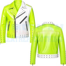 Studded PVC Vinyl Biker Jacket