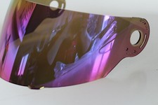 Visor tinted with blue mirror