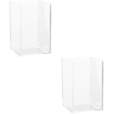  Set of 2 Betta Aquarium Fish Tank Kids Goldfish Starter Kit Acrylic