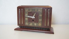 superb rare jazz fantic french art deco clock bakelite 1930's