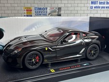 1:18 *BOXED* HOT WHEELS ELITE 2010 FERRARI 599 GTO LHD (Black) MODEL CAR *RARE*!