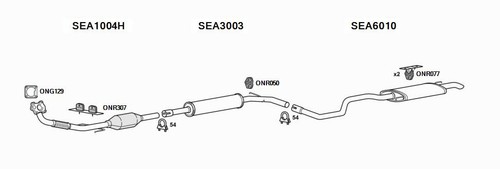 Euroflo exhaust system for - exhaust,