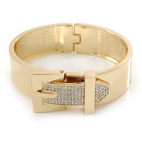 Polished gold tone clear - polished, tone,