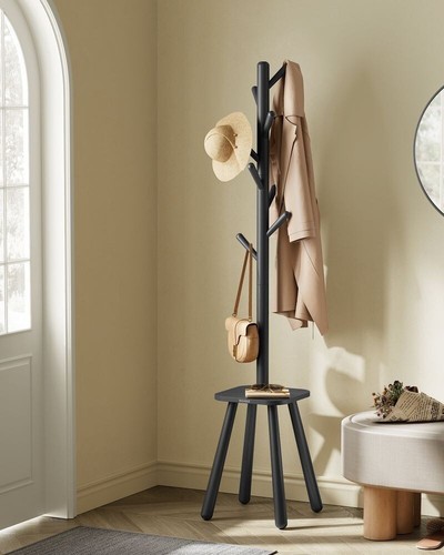 Ink black coat stand - ink, hall