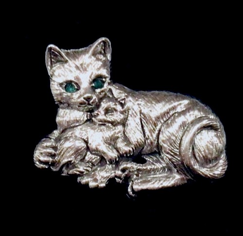 Sterling silver emerald mummy - sterling,