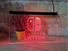 Nintendo Switch LED Neon Light Sign for Game Room Console Store Club Party Bar