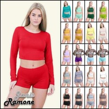 Womens Hot Pants Plain Stretchy Yoga Fitness Dance Club Wear Summer Mini Shorts