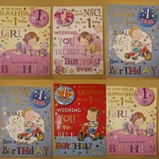 1st Birthday Card Son Daughter