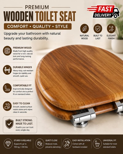 Wooden soft close - wooden, soft-close