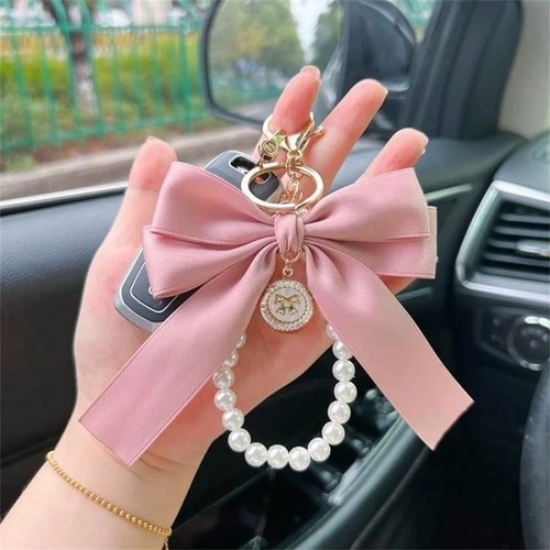 Keychain with bow - keychain, bow,