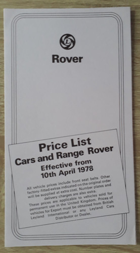 Rover cars price optional - rover, &