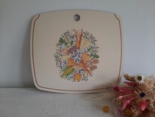 Vintage melamine Prop Vegetable Mushroom chopping board retro campervan caravan