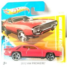Hot Wheels '71 Plymouth Road Runner - 2012 New Model - 6/247 - Model No. V5563