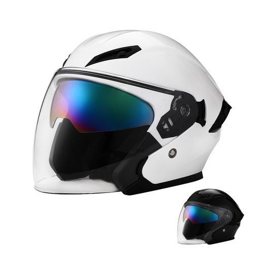 Open face motorcycle helmet - motorcycle,