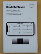 AliveCor KardiaMobile 6L 6-Lead Personal ECG FDA/CE Approved.  FREE carry cases 