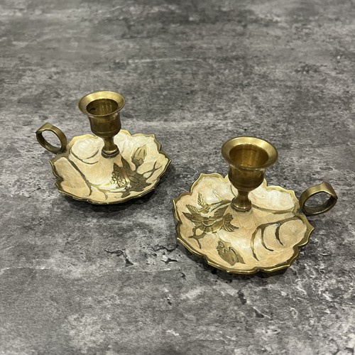 Vintage brass enamel set 2 - vintage, of