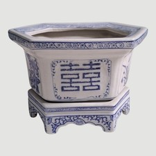 CHINESE BLUE AND WHITE BONSAI