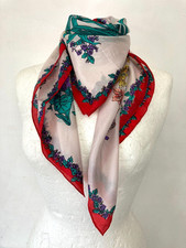 Vintage Silk Square Neck Scarf