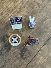 Vintage Scotland Coffer Badges X 4