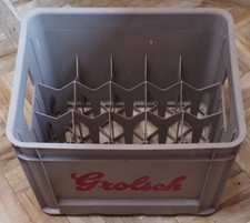 Vintage 1977 Grolsch Beer Crate Empty Holds 20 Bottles good used condition