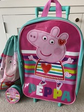 Kids Peppa Pig Wheeled Trolley