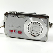 Casio Exilim EX-Z1 Digital Camera 10.1MP Silver 3x Zoom with Charger NO FLASH