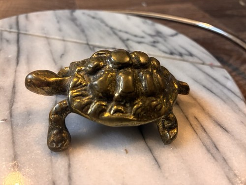 Brass tortoise ornament - tortoise,