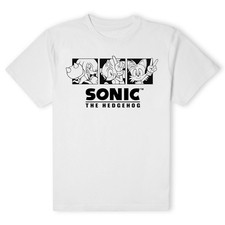 Official SONIC THE HEDGEHOG Trio T-Shirt - White