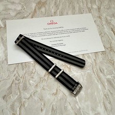 GENUINE OMEGA POLYAMIDE 007 EDITION SPECTRE TITANIUM NATO WATCH STRAP 20mm WOW!