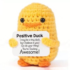 Crochet yellow duck emotional - crochet,