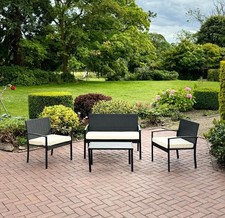 RATTAN GARDEN FURNITURE SET 4