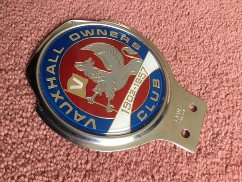 Vintage car badge vauxhall - car,
