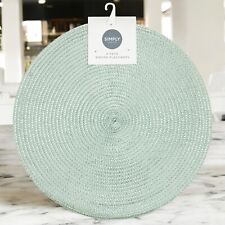 Round Placemats Set Of 4 Table Mats Dining Tableware - Sage