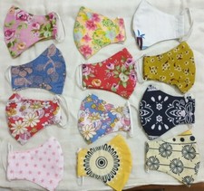 Face Mask  UK made Reusable Washable cotton face mask 2 layers non medical UK