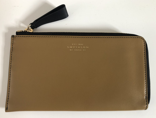 Smythson mustard zip around - mustard,