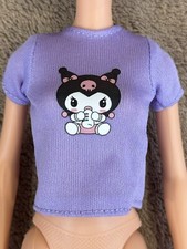 Barbie Simba My Scene Doll Clothes Purple Hello Kitty Top