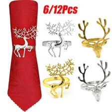 6/12Pcs Christmas Napkin Rings