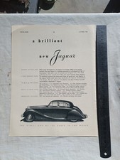 New Jaguar Mark V Original Advertisement Removed from a Magazine Mk5