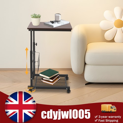 New adjustable bed side table - new,