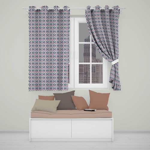 Blackout eyelet curtains wavy - blackout,