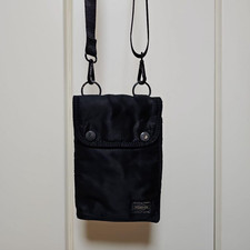 Auth PORTER YOSHIDA TANKER Travel Bag Sacoche Travel Case Pouch Black