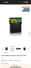 juwel rio 180 litre fish tank and stand 