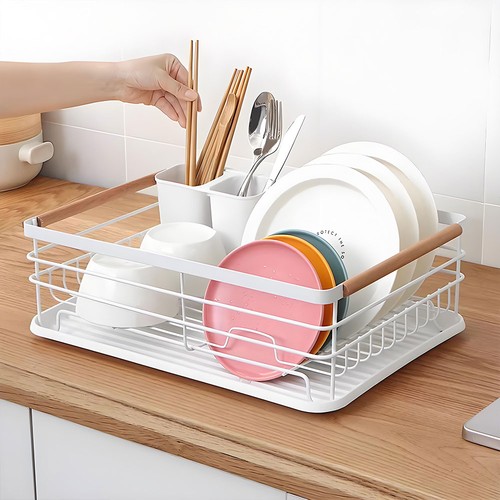 White dish drainer rack - white,