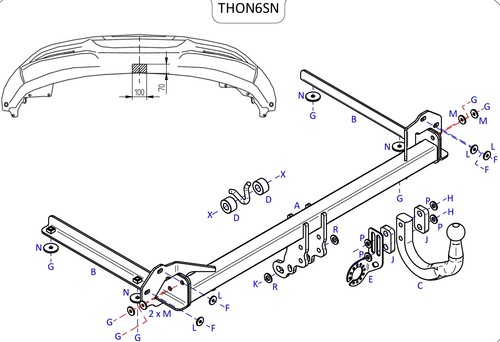 Towtrust swan neck - neck, automotive