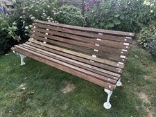 An original Coalbrookdale garden bench c1875 includes brand & Reg No. embossed  