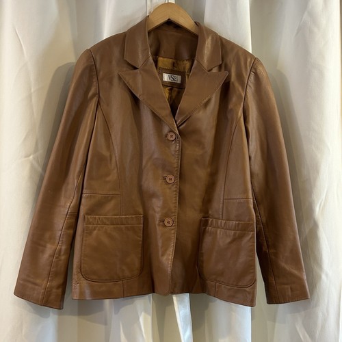 Women vs2 tan leather jacket - women's,