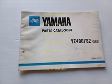 1982 Yamaha YZ 490 J 5X6 Genuine Motorcycle Parts Catalog Spare Parts Catalog