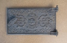 Antique cast iron door with
