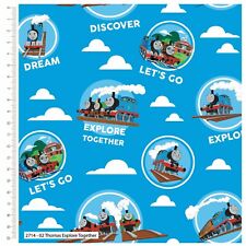 Fabric Thomas Tank Engine 100%